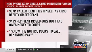 Bossier Sheriff's Office warns about new phone scam