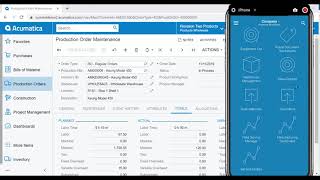 Acumatica Manufacturing Software:  Manufacturing Data Collection Demo