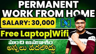 Permanent Work from Home job | Online job at Home | Any UG & PG | Jobs 2024 in Telugu |@VtheTechee