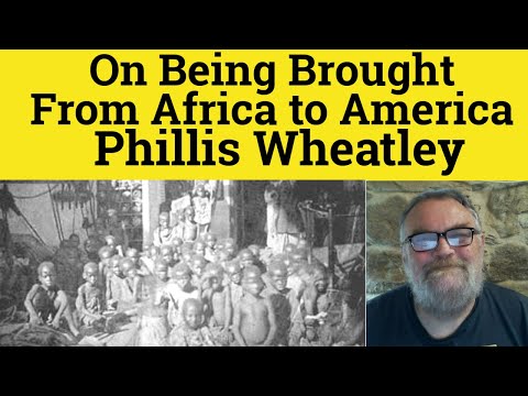 What is the theme of being brought from Africa to America by Phillis Wheatley?