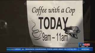 San Angelo coffee with a cop event