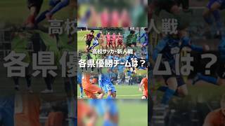 【高校サッカー新人戦各県代表】