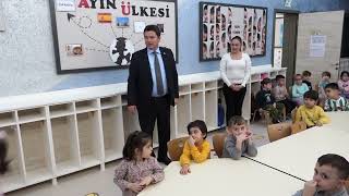 Başkan Aydın miniklerin karne heyecanına ortak oldu