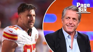 Hugh Grant dishes about doing tequila shots with Travis Kelce at Taylor Swift's Eras Tour concert