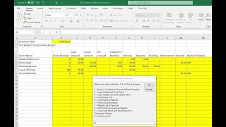 Software to help your Church Record Donations- See description for demo of new 2026 version