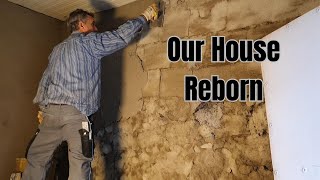 Plastering Limestone Walls – Remodeling Our Stone House Step by Step!