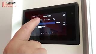 How to Check Your Energy Usage on a NIBE SMO S40 Controller   R A Brown Heating Services
