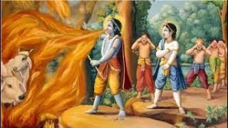 भांडीरवन के जंगल की आग || bhaandeervan jungle || hare rama hare krishna || @pauranikkathayen2614