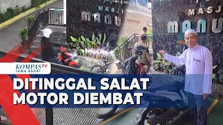 Motor Ojol di Kota Bandung Dicuri Saat Salat #shorts