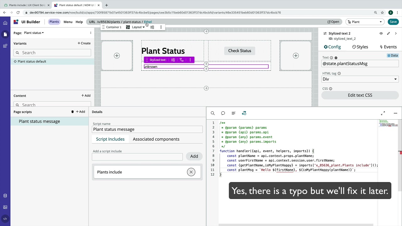 Ui Builder Client Scripts Youtube