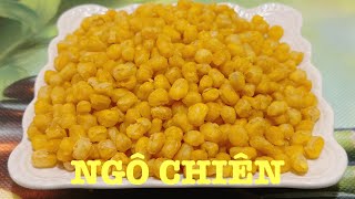 NGÔ CHIÊN giòn tan,giòn lâu, vàng ruộm ngọt lịm với cách chiên và pha bột công thức nhà hàng.