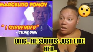 Marcelito pomoy- I Surrender /Cover He Sounds Just Like Her #Reaction #isurrender #changevoice