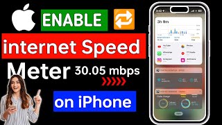 INTERNET Speed Meter on iPhone 📱 | How To Enable Internet Speed Meter in iPhone |