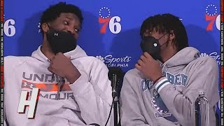 Joel Embiid ROASTING Tyrese Maxey & Himself in the Postgame Interview