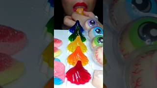 ASMR *RAINBOW PARTY* 🌈🍡🍒🍊🍋💎🎃🧁🍎🧊 CAKE, JELLY, MARSHMALLOWS MUKBANG NO TALKING EATING