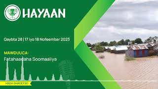 Hayaan Qaybta 28 | 17 iyo 18 Nofeembar 2023