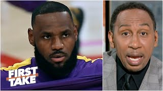 Stephen A. reacts to LeBron criticizing the NBA play-in tournament | First Take
