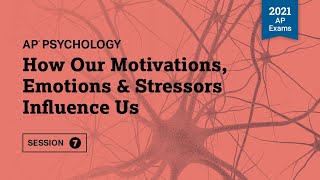 2021 Live Review 7 | AP Psychology | How Our Motivations, Emotions \u0026 Stressors Influence Us