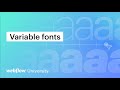 Introducing variable fonts in Webflow – Web design tutorial