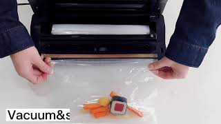 V3500 Compact Vacuum Sealer With Roll Holder Built-in Cutter