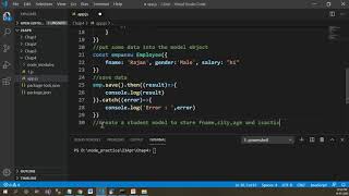 Task on Mongoose using Node js