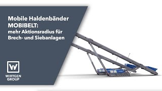 Baustellenlogistik mit MOBIBELT Haldenbänder: Materialtransport für Brech- \u0026 Siebanlagen