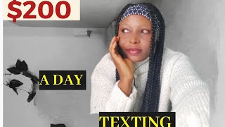 MAKE US$200 A DAY TO CHAT ONLINE (TEXTING ON THIS WEBSITE | CHAT ONLINE JOBS