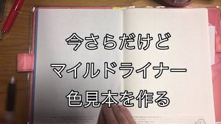 【作業動画】マイルドライナーの色見本を作りながら雑談をする