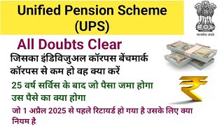 All Doubts Clear | Unified Pension Scheme | UPS