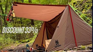 OneTigris 3 Season Tent BACKWOODS BUNGALOW Ultralight Shelter Baker Style Tent