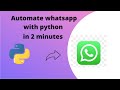 How to send whatsApp message with python
