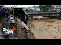 Nepal faces daunting cleanup after 2 days of heavy rain trigger severe flooding, landslides