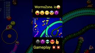 WormsZone GAMEPLAY video 👍😡😜😁 status #shorts