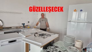 MUTFAĞIMIZ YENİLENİYOR YER DEĞİŞİKLĞİ YAPIYORUZ SON HALİ GÜZEL OLACAK