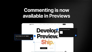 Introducing commenting on Preview Deployments