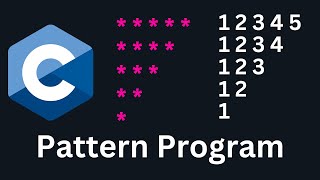 C Pattern Printing Program | Inverted Triangle