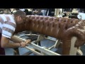 Timeless Chesterfield Sofa being made in our workshop