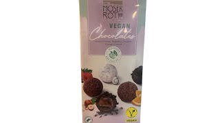 Aldi Vegan Chocolate Moser Roth #veganfoodtastetest #aldi #moserroth