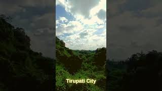 Mesmerizing Tirupati City View from Malwadi Gundam Waterfalls 🌄🏞️ | #Shorts