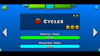 Geometry Dash - Level 9 - Cycles 100% (All Coins) - DiogoGamer69