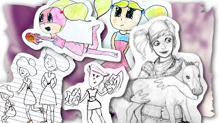 I USED TO DRAW....DIFFERENTLY lol  | Adult looks back on drawings from Age 11-15 (2006-2009)