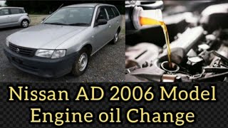 Nissan AD 2006 Model Engine Oil change By \