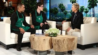 Ellen Meets the Dancing Starbucks Barista