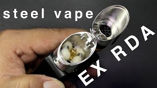 อะตอม บุหรี่ไฟฟ้า หยดสูบ EX RDA by Steel Vape