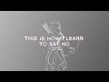 EMELINE - this is how i learn to say no (Official Lyric Video)