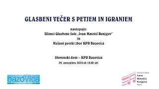 GLASBENI VEČER S PETJEM IN IGRANJEM