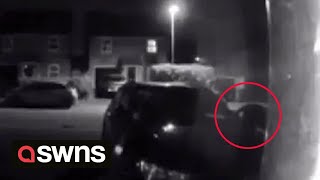 Homeowner believes doorbell camera caught footage of panther feared to be roaming in UK town | SWNS