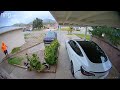 delivery driver s runaway lexus rolls into garden viralhog