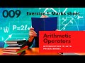 009 Arithmetic operators - Exercise 001: Marks sheet | Introduction to Java Programming