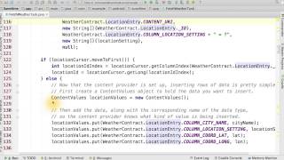 Inserts with ContentProvider - Solution - Developing Android Apps